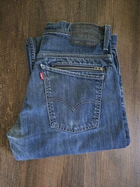 Levi’s 514 'Utility Edition' Jeans 34x32 W/ Black Patch & Dual Zip